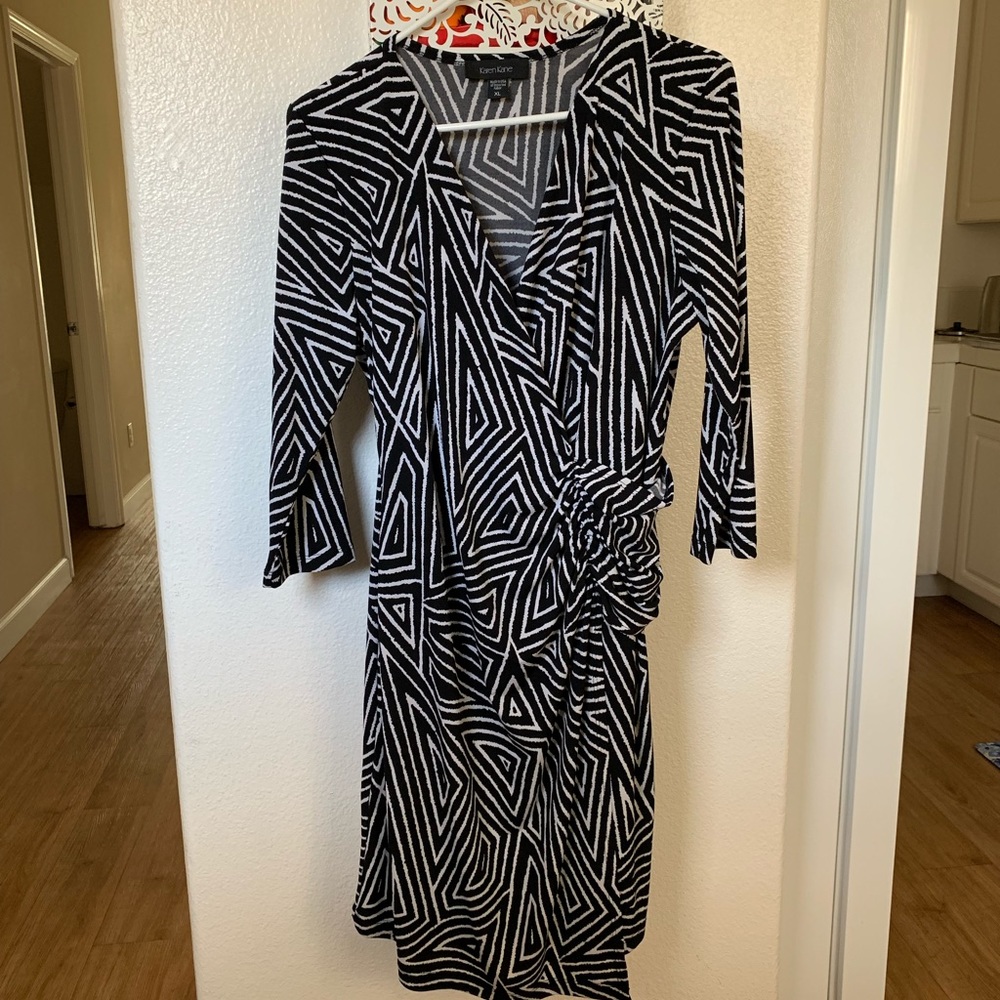 Karen Kane faux wrap dress